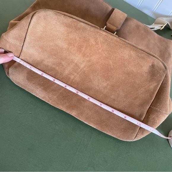 India Hicks EDWINA Hobo/Saddle Bag in Suede - Picture 5 of 13